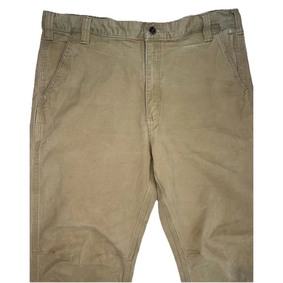 Carhartt Rugged Flex Rigby Straight Fit Pant Men’s 38x32 Tan Brown Beige 102821 - Picture 7 of 8